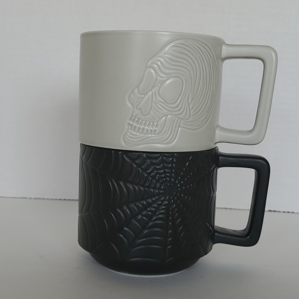 New Halloween Skull and Spider Web Coffee …